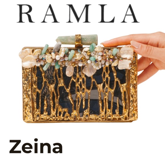 Ramla Zeina Hand-Crafted Clutch Bag - Picture 1 of 5